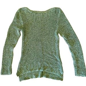 LRL Lauren Jeans Co. (Ralph Lauren) green knit sweater.  Sz. L